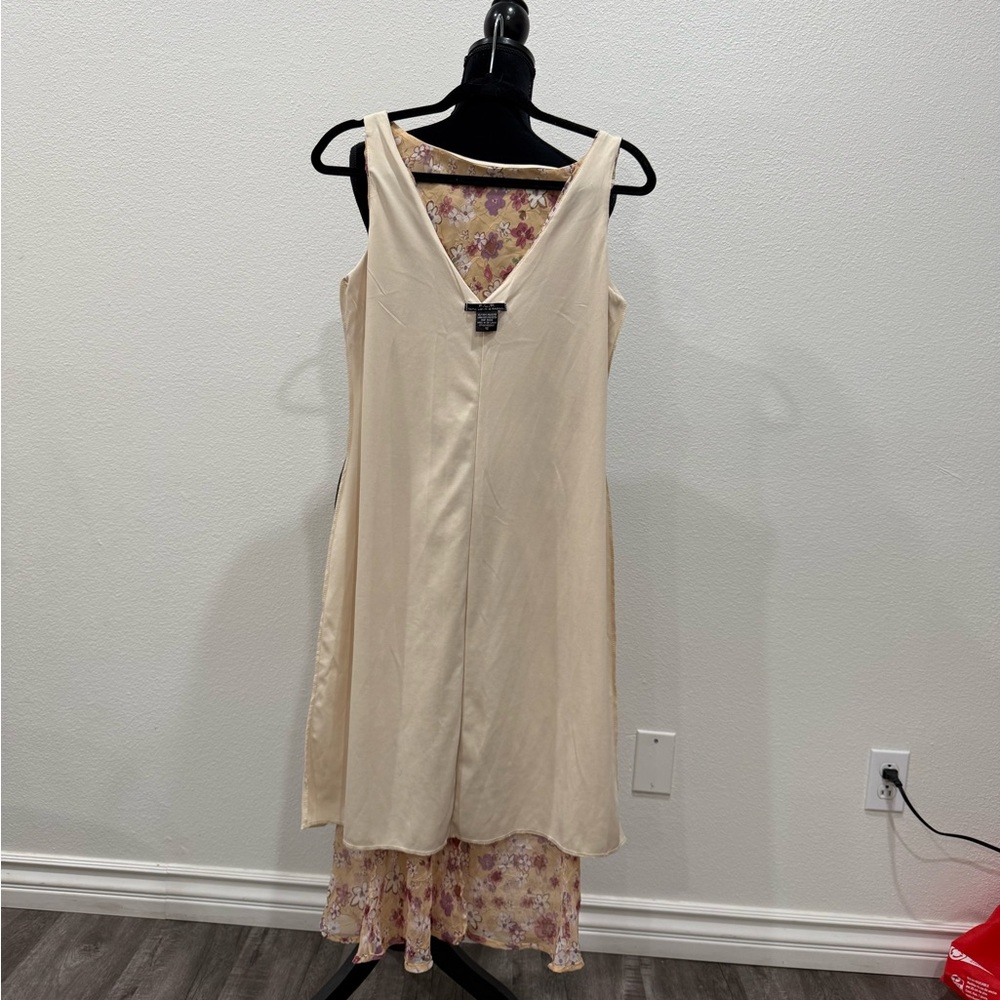 Vintage F.L.P Faith Love Passion Floral Midi Dress Cottagecore size 12 - Picture 7 of 8